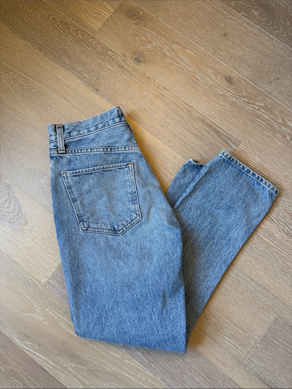 Agolde Riley High Rise Straight Crop Jeans - Picture 7 of 9